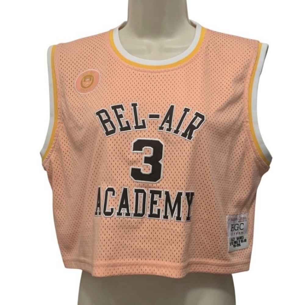 Headgear Classics Womens Sz 2XL Fresh Prince Of Bel Air Ashley Banks Jersey Crop